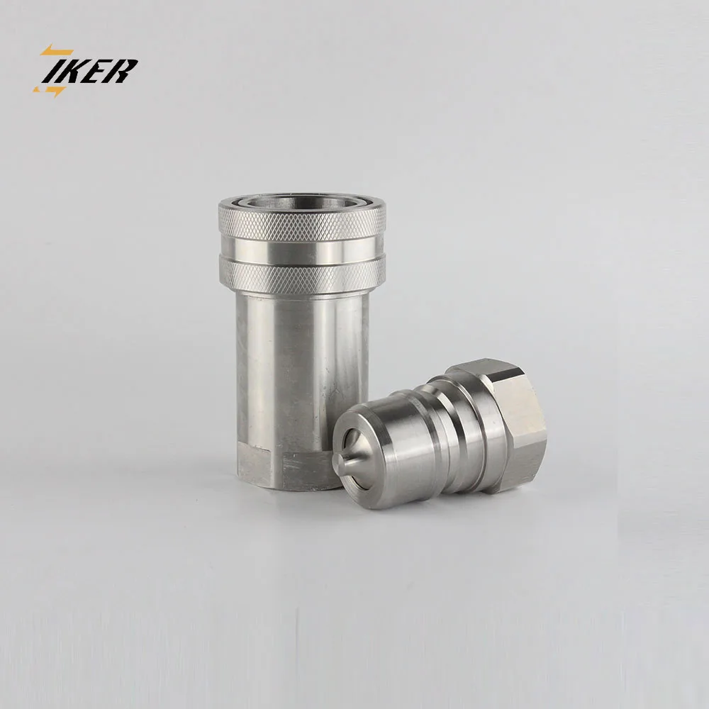 Iso 7241-a Series Poppet Valve Hose Fitting Coupler Hydraulic Quick Release Coupling 7241