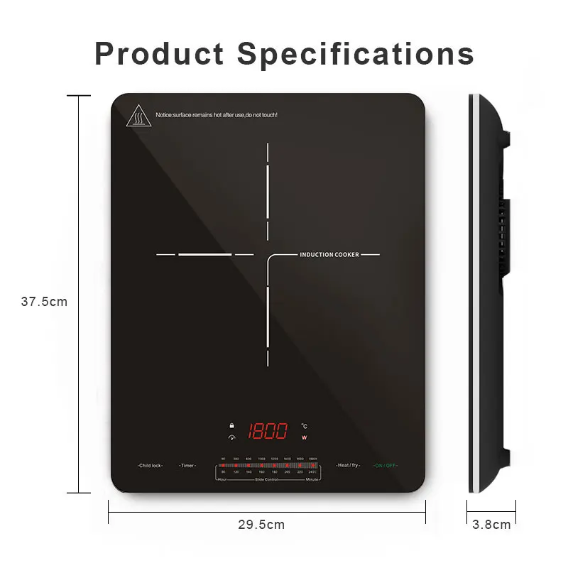 Новый 1800W OEM индукционная плита IH-CB20D CE портативный варочная панель электрическая