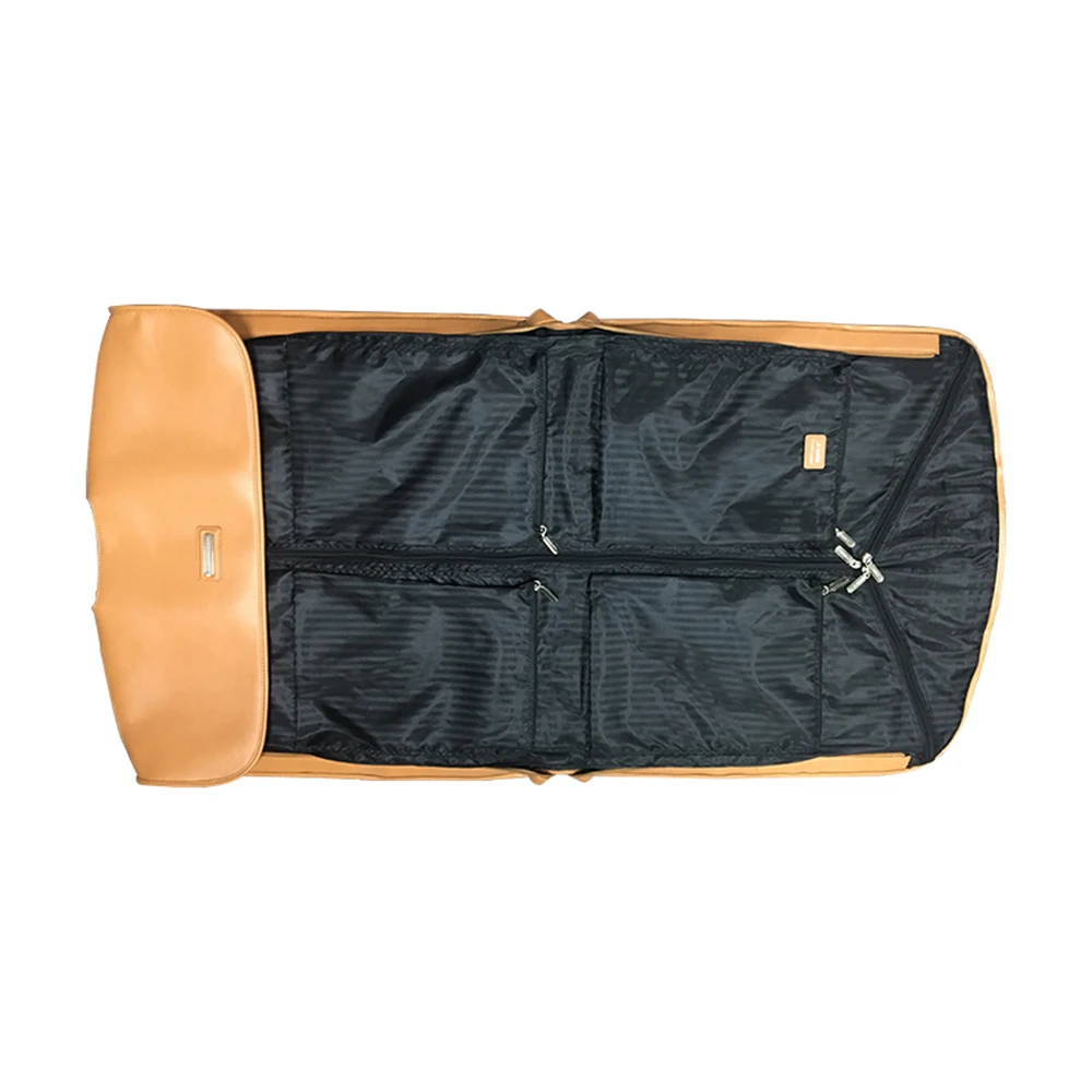Cooperation cases Custom LOGO Portable Gown Dress Cover Foldable Hanging Travel Luggage Professional Clear Zip Suit Cover Duffle