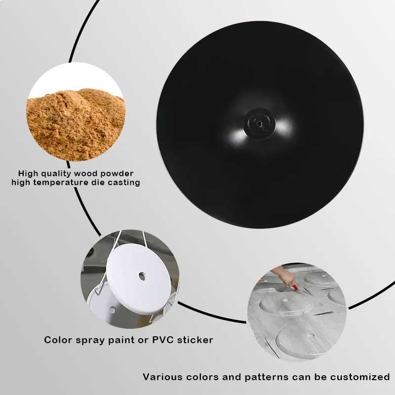 16 inches wooden stand fan parts with round base square base counter weight stand fan with PU spraying
