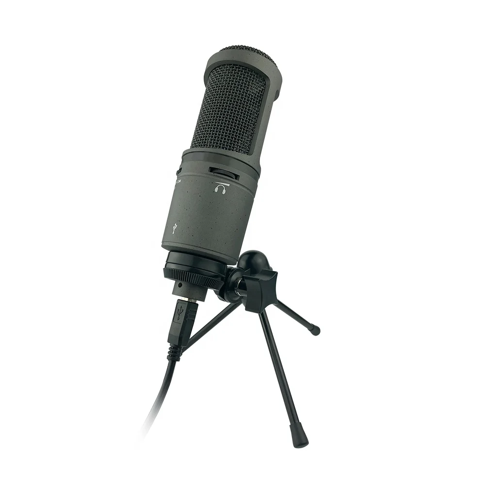 New Design AT2020U Professional condenser Gaming USB Studio podcast Microphones Mic for youtube recording singing