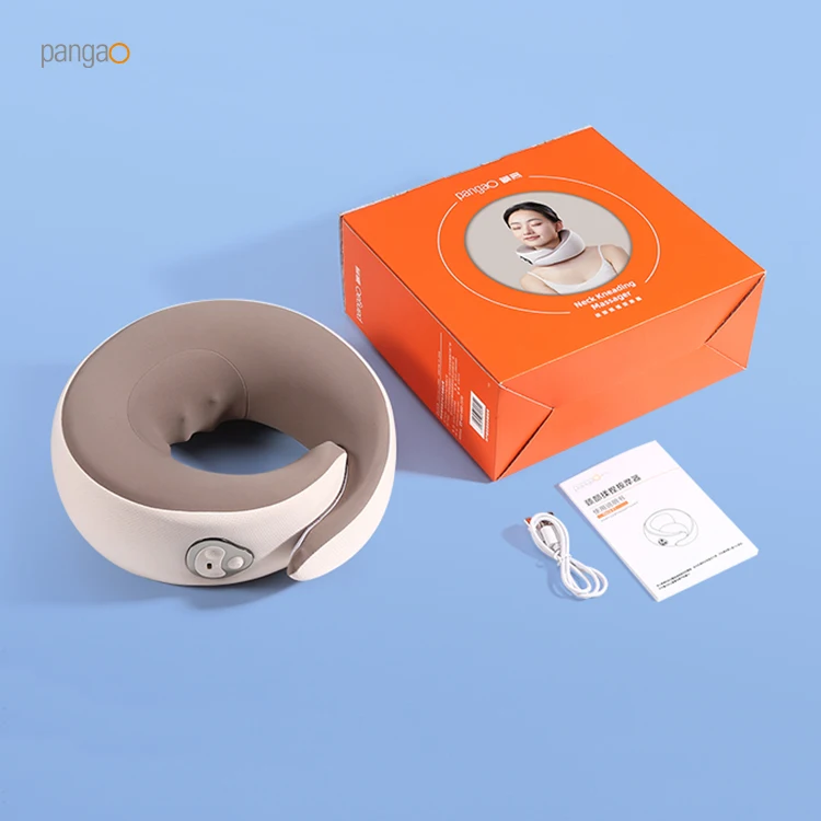 Electric Portable Shiatsu Neck Cushion Massager for Home and Car Travel U Shape Cervical Neck Massage Pillow