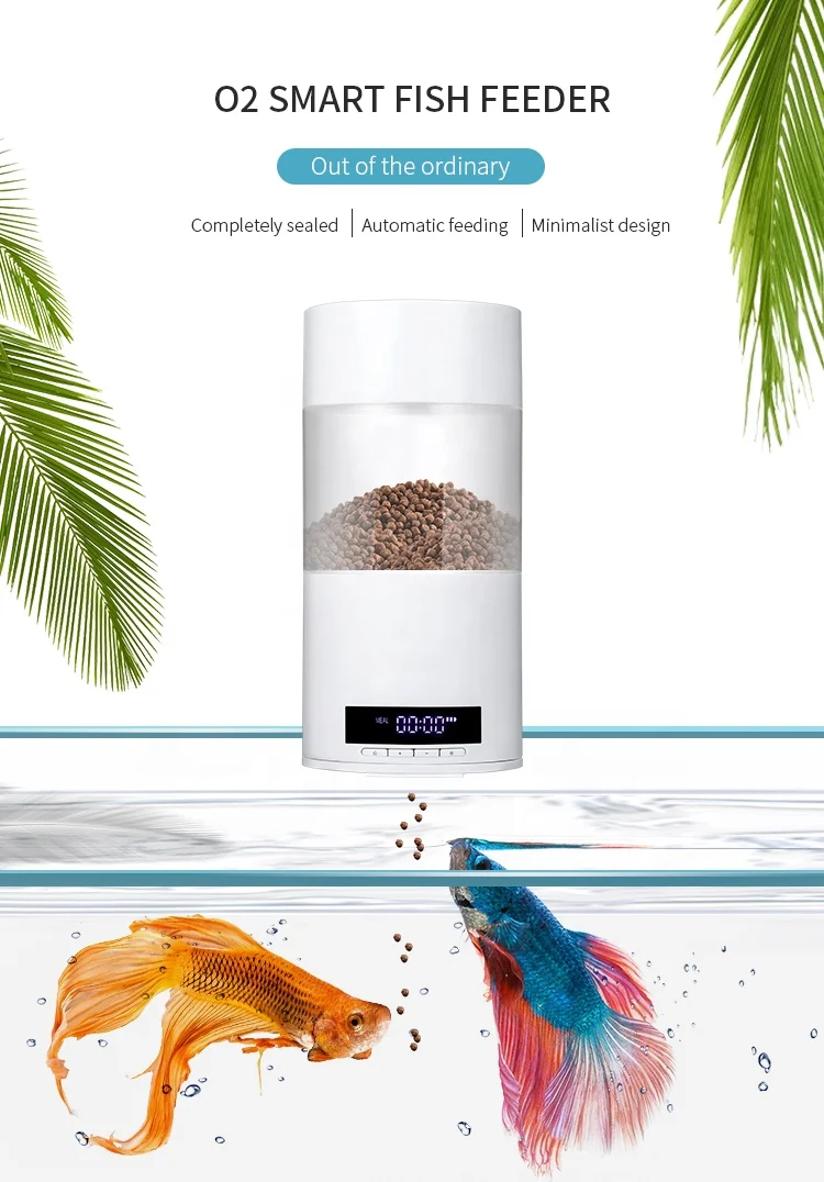 Aquarium Accessories Automatic Timed Fish Feeder Fish Tank Food Dispenser 500ml 4 meals a day offering fresh food to fish