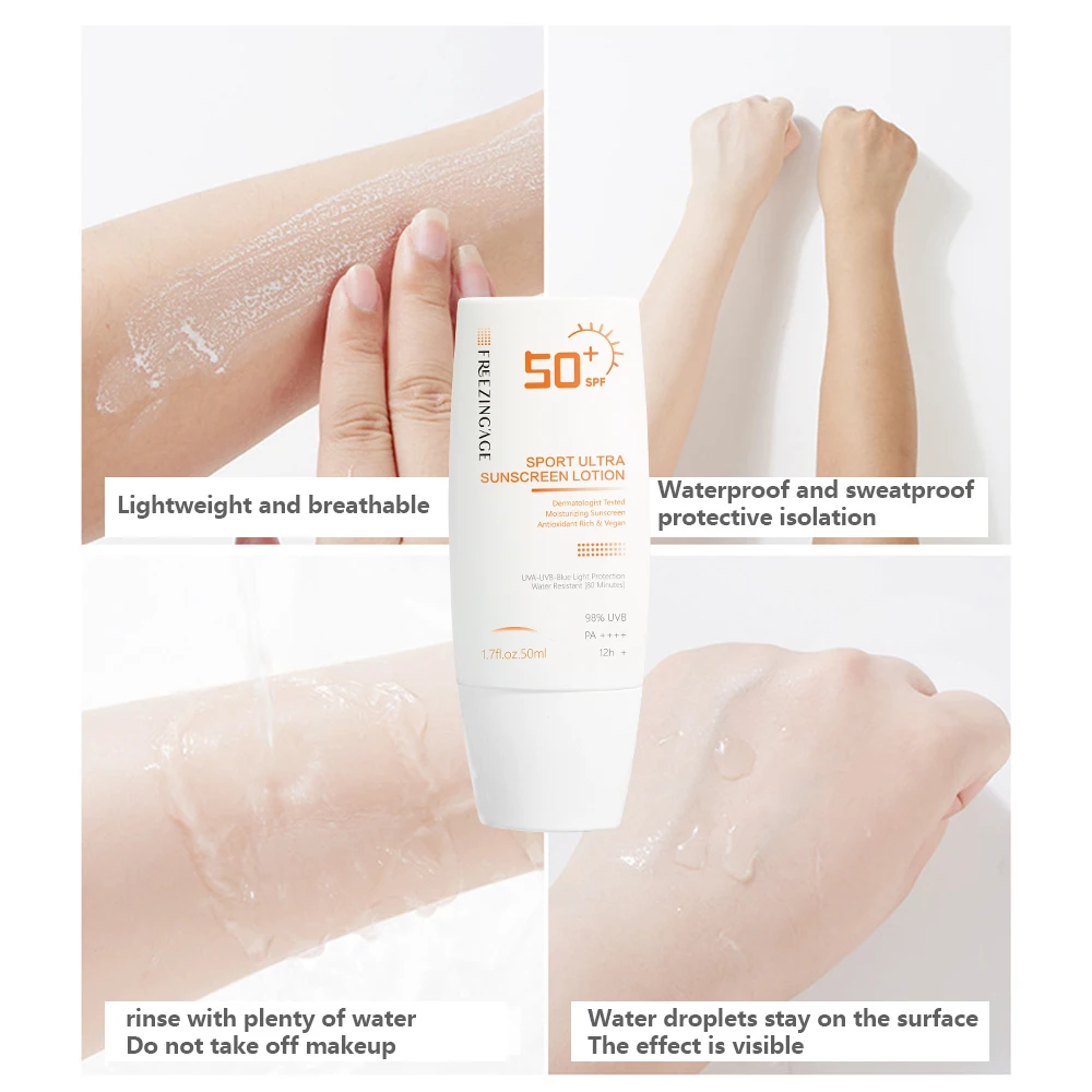 oem korean sunscreen spf50 moisturizing lotion protection honey for black people private label rebranding packaging tube