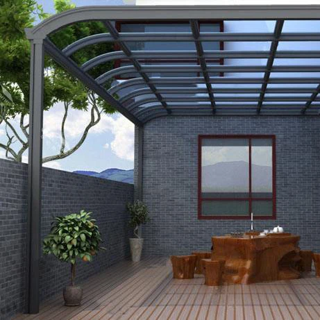 Cheap personalized good price Outdoor Awnings Patio Polycarbonate Roofing Aluminum Balcony Cover Terrace gazebo Canopy