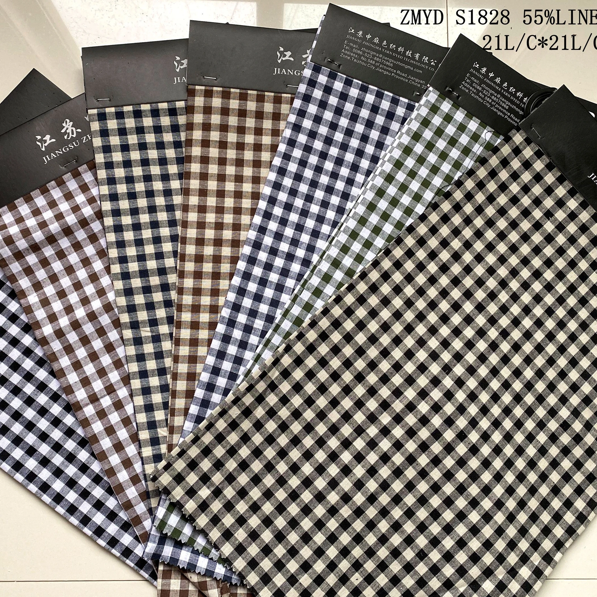 THE BEST SELLING PRODUCTS PURE LINEN STRIPE FABRIC Y/D LINEN TEXTILE