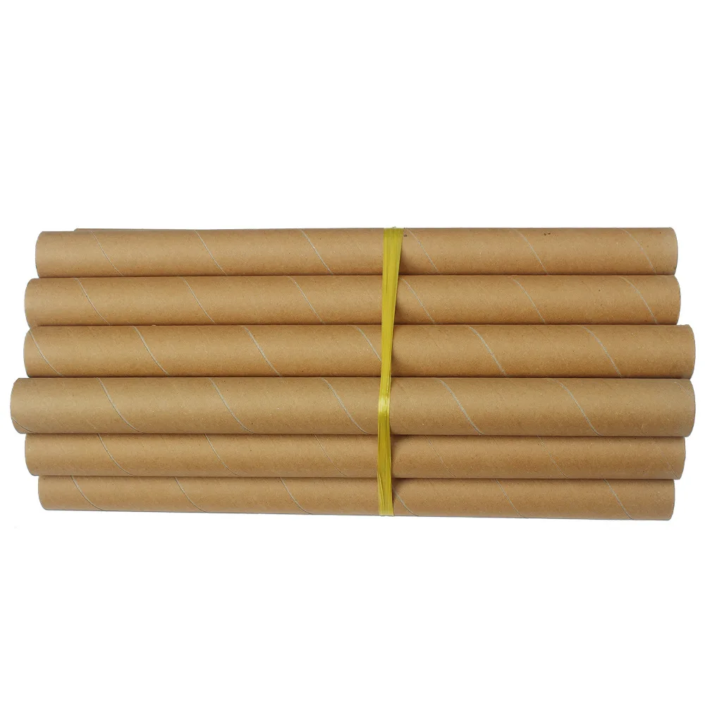 Customized Brown Kraft Mailing Postal Packaging Textile Roll Core Cardboard Paper Tube Factory
