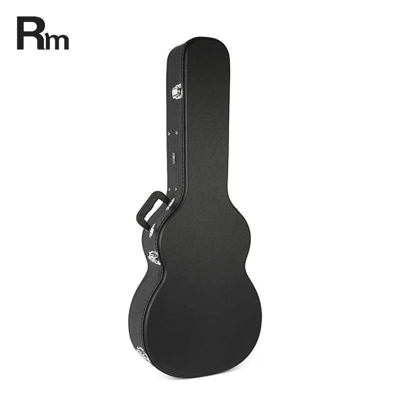 Factory Wholesale Acoustic Guitar Case High Quality PVC Leather 40 41 Hard Case Guitar Green Velvet Custom Guitar Case Bag