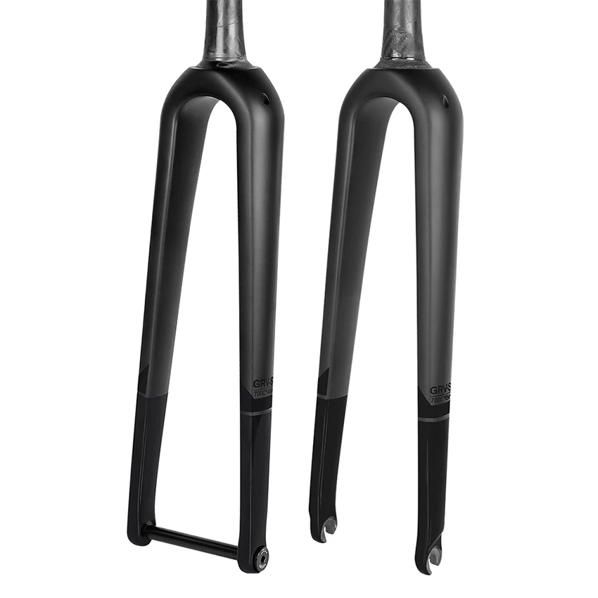 Toseek Customizable GRV-SL Tapered Thru Axle Fork 700c Carbon Road Gravel Bike Fork Cyclocross Bicycle Fork