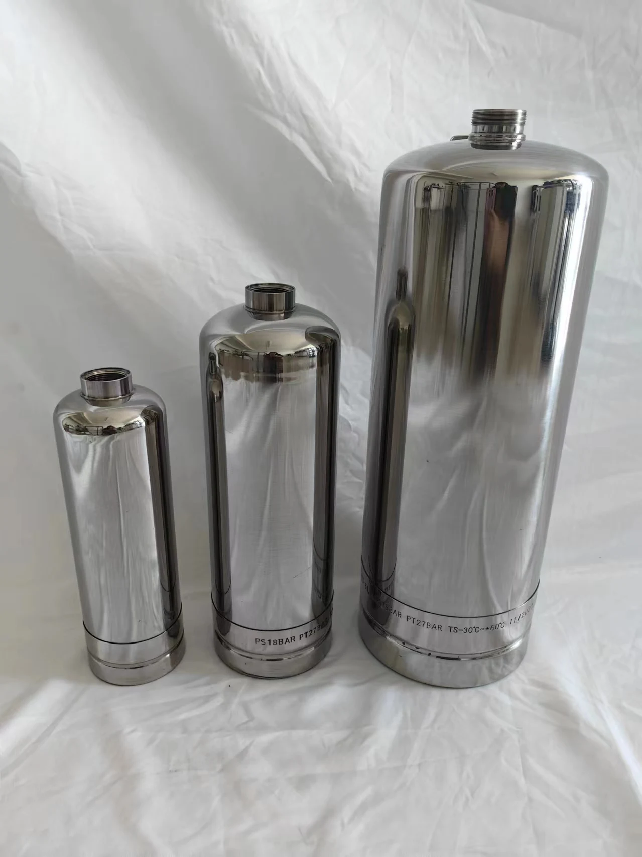 Stainless steel SUS 304 extinguisher cylinder fire fighting extinguisher body tube extinguisher cylinders