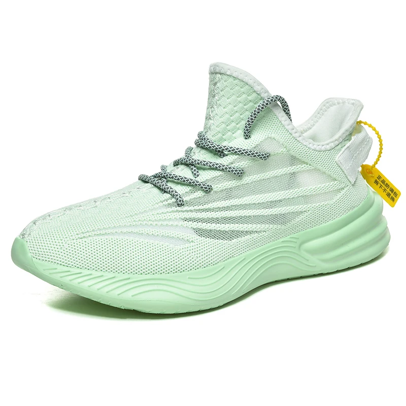 Jinjiang factory knitted upper reflective shoelaces sport shoes for men sports shoes men tennis shoes men