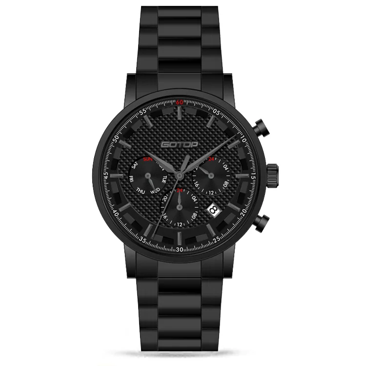 Watches Japanese Movt Wrist Watch Quartz Metal Band Cheap Alloy Luxury With Top Quality Double Layer Dial Oem Waterproof For Men