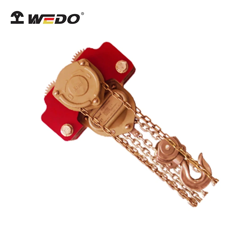 WEDO German DIN standard& BAM Certification ATEX Non-Sparking Chain Hoist With Trolley