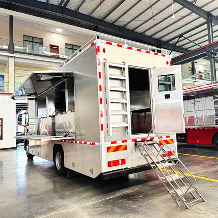Sinotruk HOWo мобильный кухонный грузовик для приготовления гамбургеров мороженого