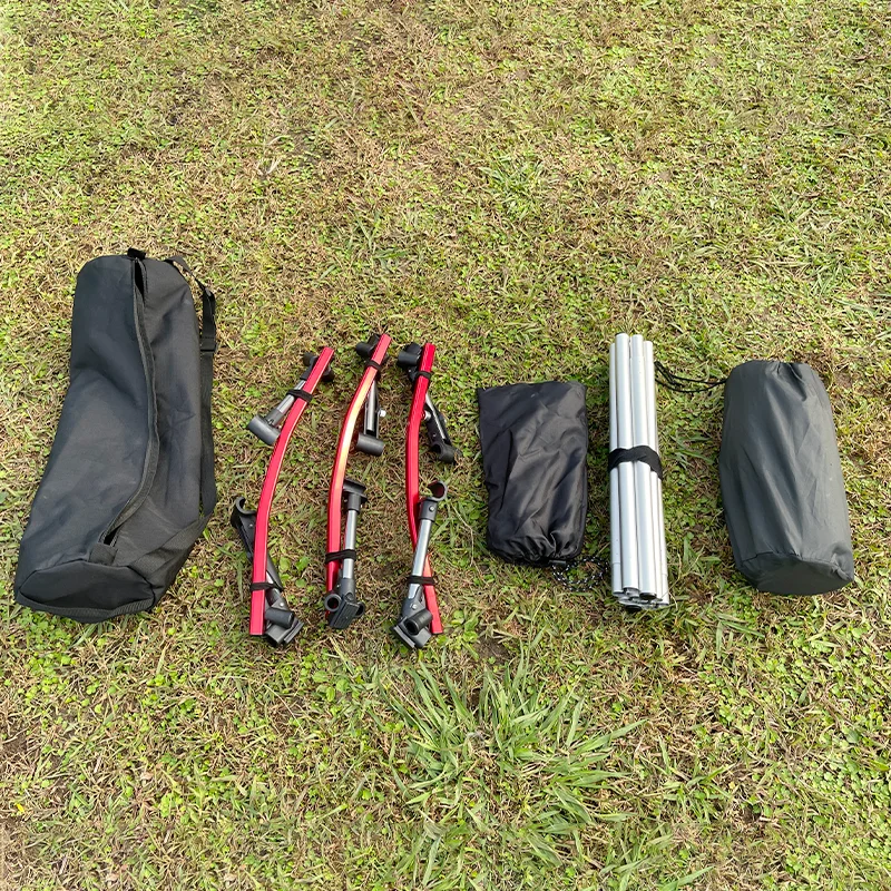 Lightweight Camping Cot with Leg Extenders, Durable Compact Tent Folding Bed for Adults Outdoor Overnighter Camping, Hiking