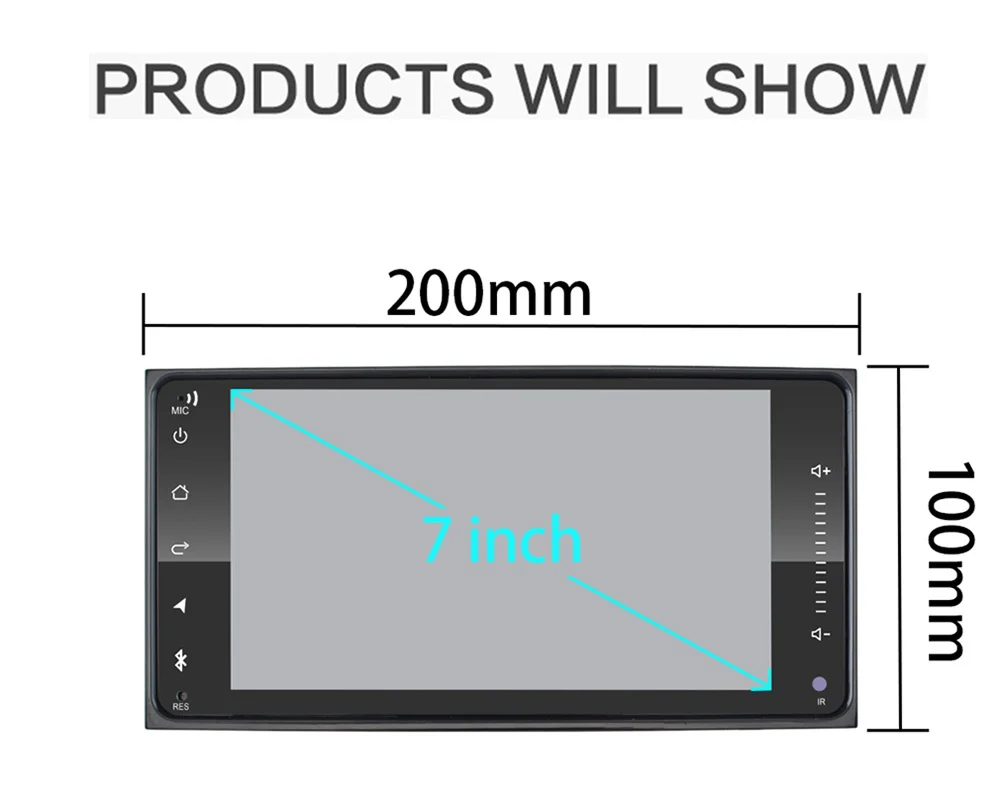 7inch 2din Car Radio dvd Android Universal Car Audio System With GPS