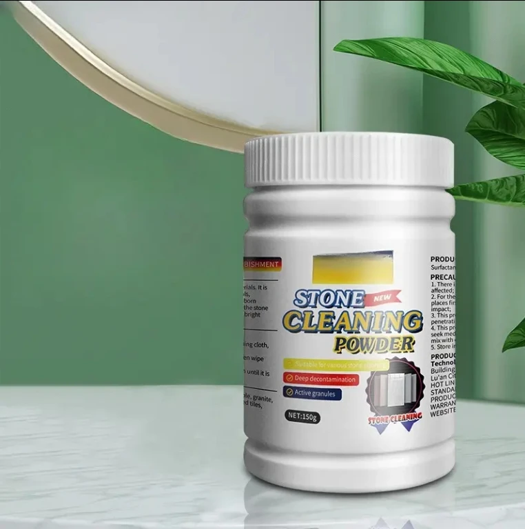 Stone Cleaning Powder Marble Quartz Stone Countertop Cleaner Kitchen Ceramic Tile Strong Decontamination Powder
