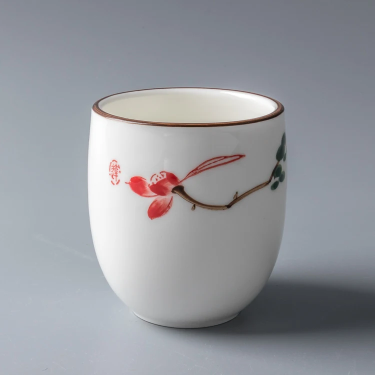 wholesale 10-540ml porcelain tea cup coffee tumbler water mug white ceramics cup with saucer with customize logo for hotel