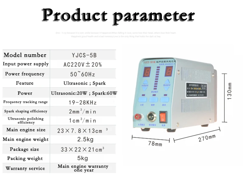 1 Set YJCS-5B Multifunction China Factories Make Cheap Professional Electric Ultrasonic Mold Polisher Polishing Tools