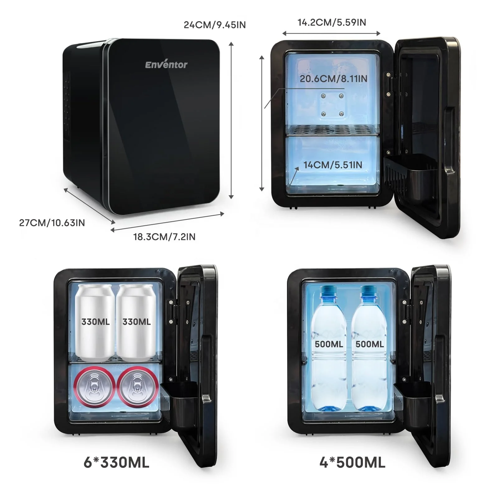 Cheap mini fridge 4L mini room fridge digital display beauty makeup fridge with mirror for room price
