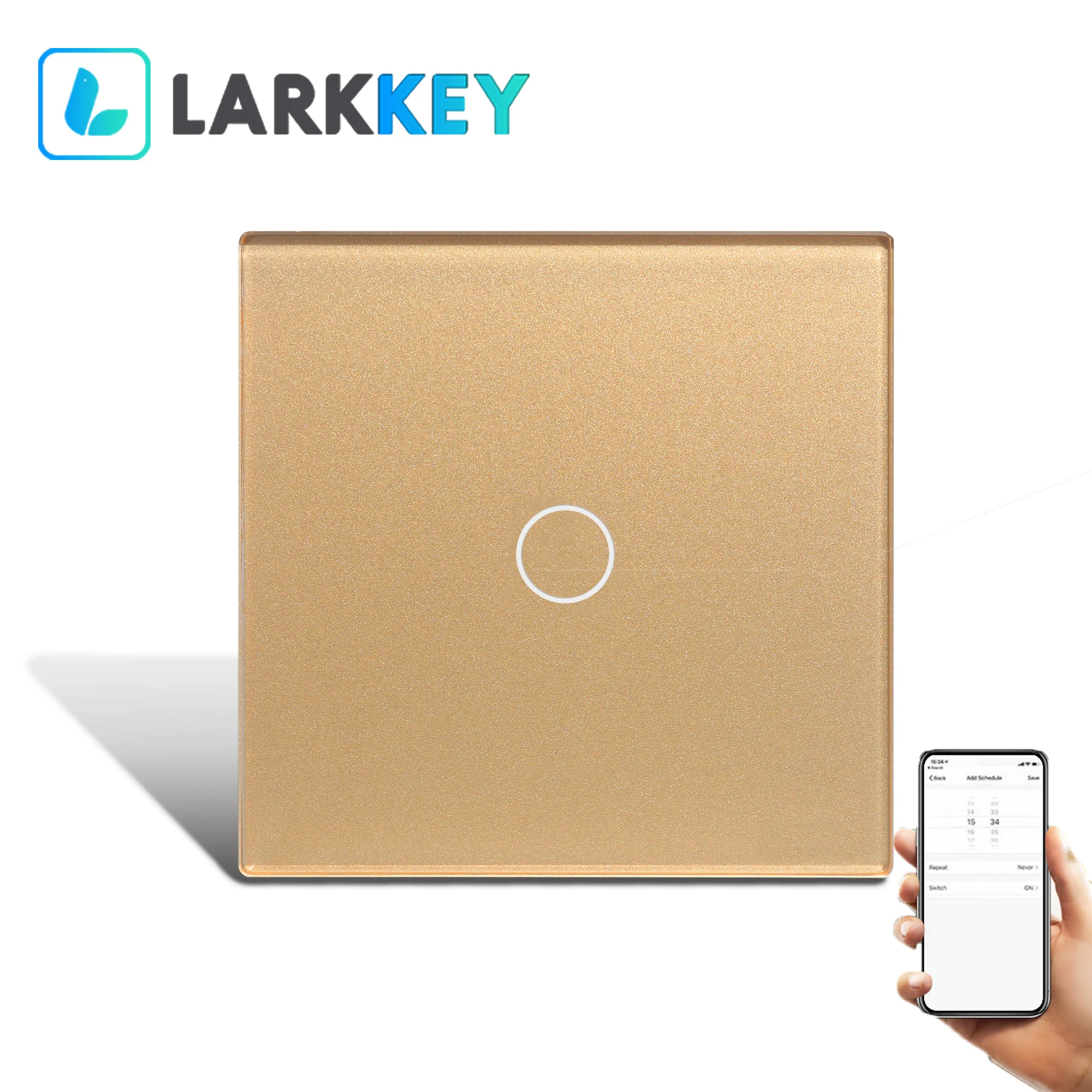 Larkkey нейтральный-Live Alexa/Голосовое управление Google Home Tuya Smart Life переключатель Wi-Fi модуль One Gang двухстороннее Alexa CE