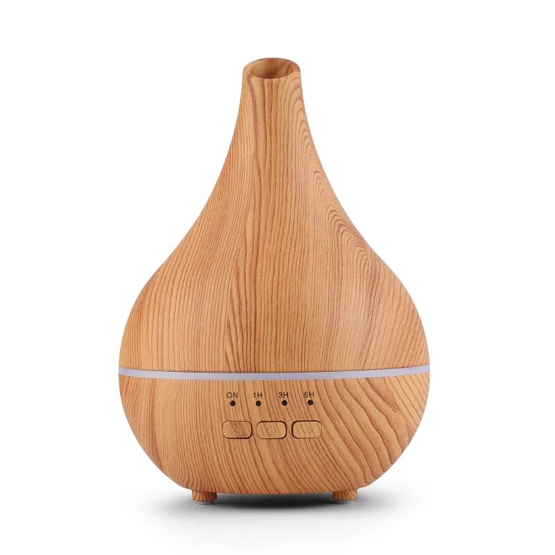120ML wooden Essential Oil Ultrasonic Air Humidifier ortable USB fragrance diffuser with colorful light for Office Home
