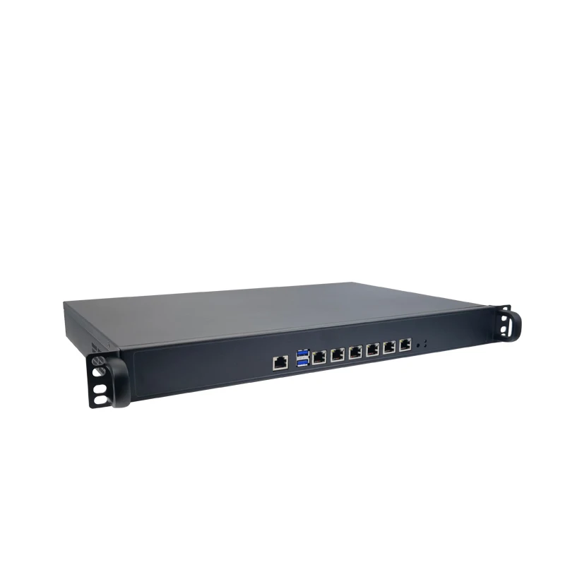 2.5G 1U rack chassis firewall appliances barebone J4125 N5105 6 lan port i225 i226 quad core 6lan pfsense opnsense linux