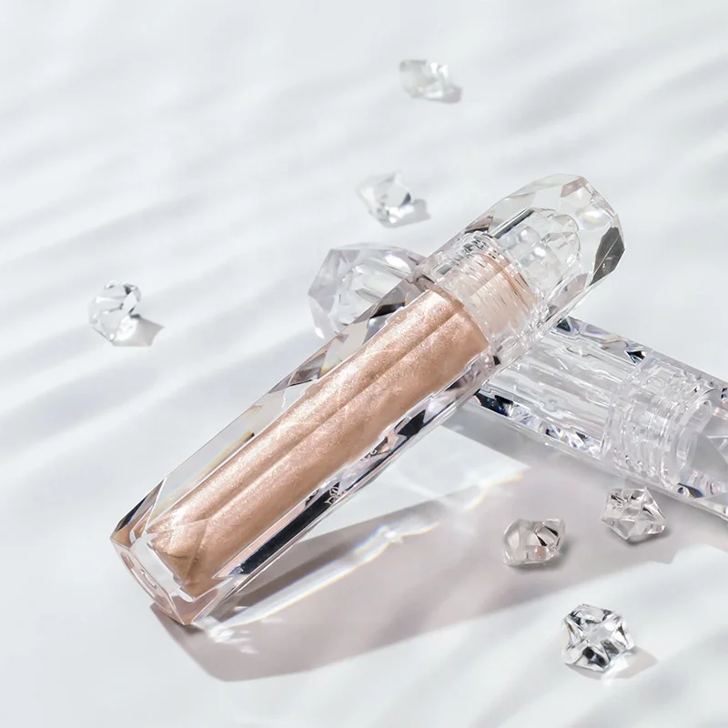 2024 New Private Label Shiny Holographic Glitter Glow Liquid Eyeshadow Shimmer Metallic Highlighter Multichrome Eyeshadow