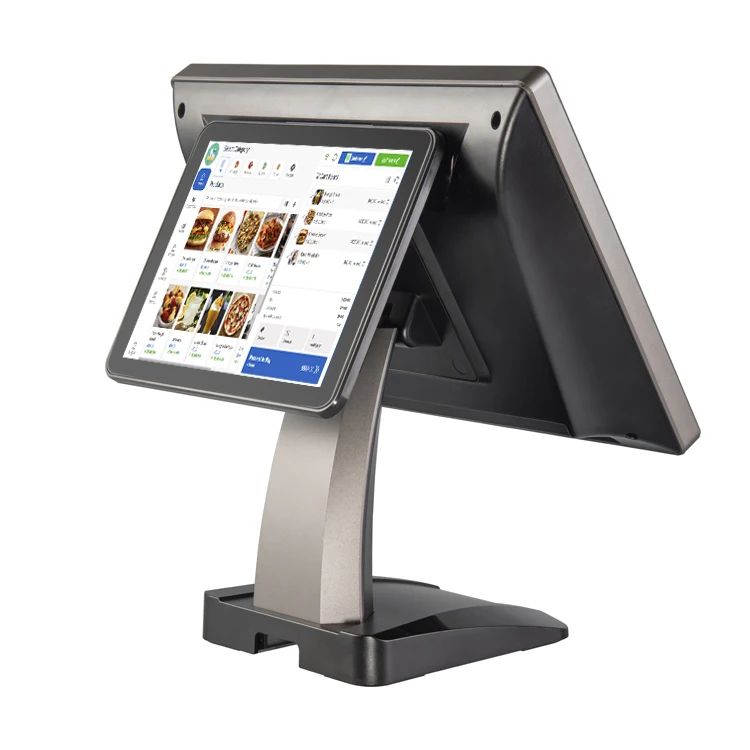 Новый POS 15 6 дюймов full HD емкостный сенсорный экран pos система машина широкого разрешения с ЖК-экраном клиента