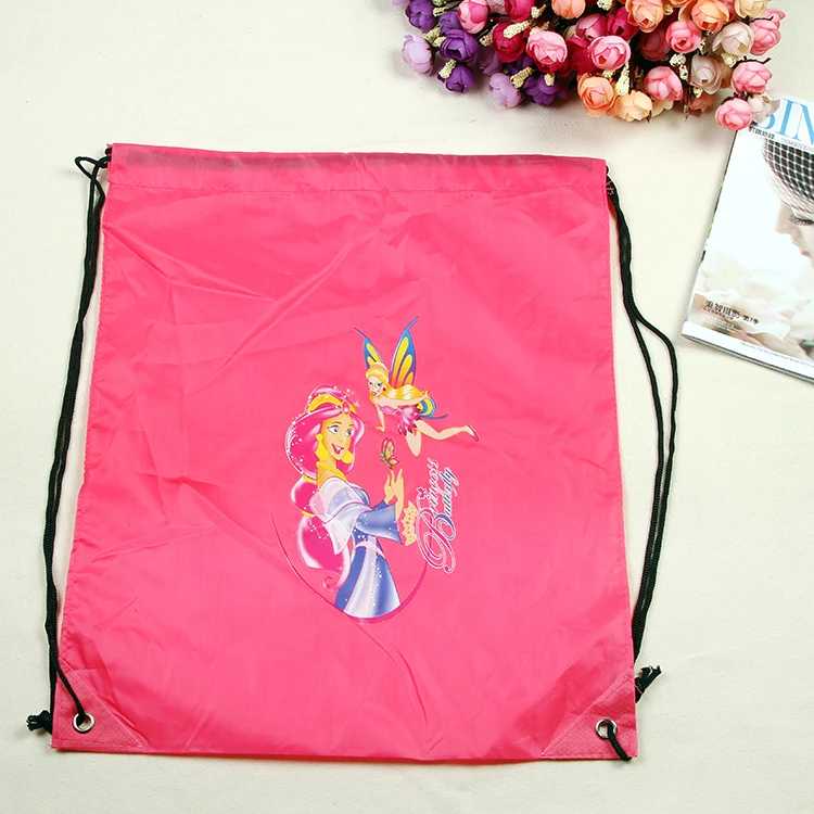 Wholesale Shopping Gym Sport Outdoor 210d Polyester Promotional Gift Drawstring Packaging Bag