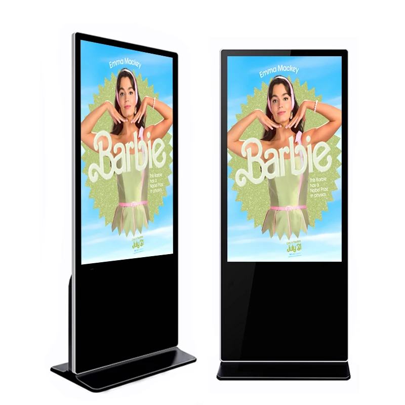 43-Inch 4K LCD Digital Signage Display Screen Floor Standing Totem Advertising Kiosk for Elevators and Retail Stores