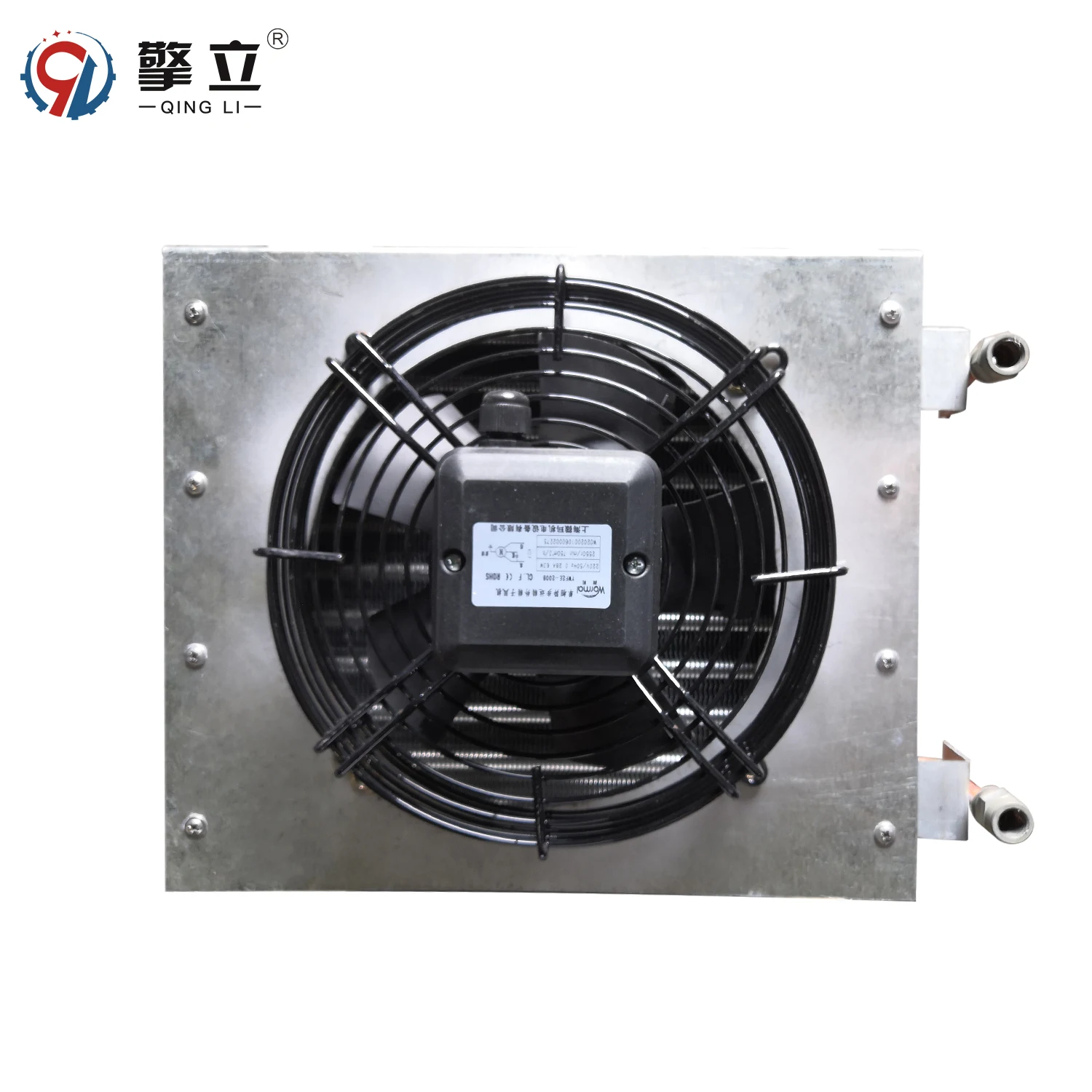 copper tube aluminum fins  Air Heat Exchanger with Fan for material drying