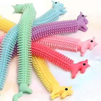 Soft Rubber Noodle Stretch String Unicorn toy Anti Stress hand fidget toys pack Squish Sensory Autism Adult For Children Toys