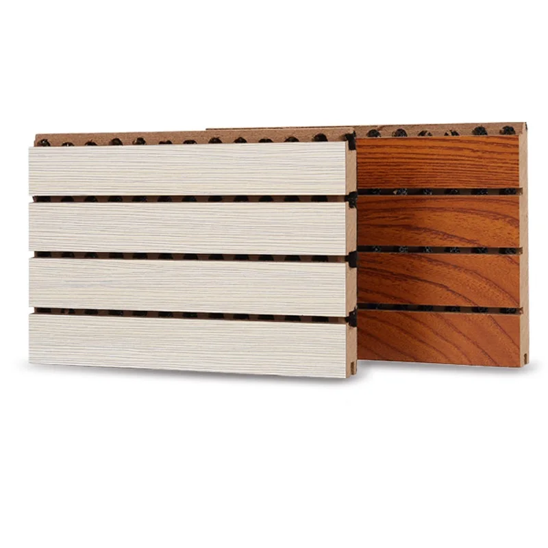 
18mm High Density Acoustic Wall Panel Decorative Wooden Soundproof Wall Timber Acoustic Board 