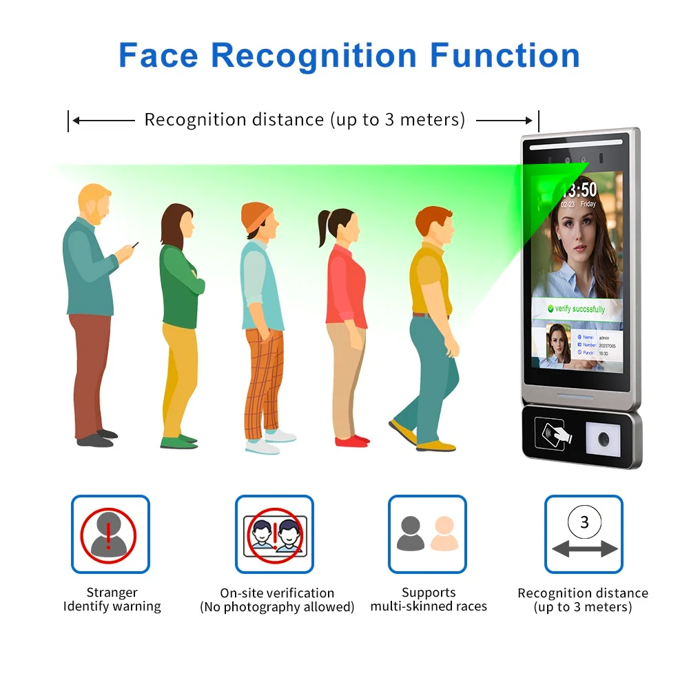 cheap biometric scanner bio metric device attendance robot face recognition access control biometric attendance system