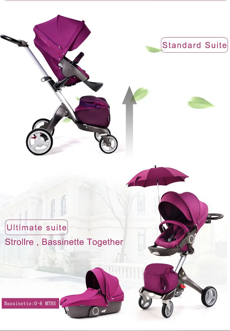 Kids/Baby Travel System, 3-in-1 Baby Stroller,High Landscape Baby Stroller/perambulator/Foldable/adjustment