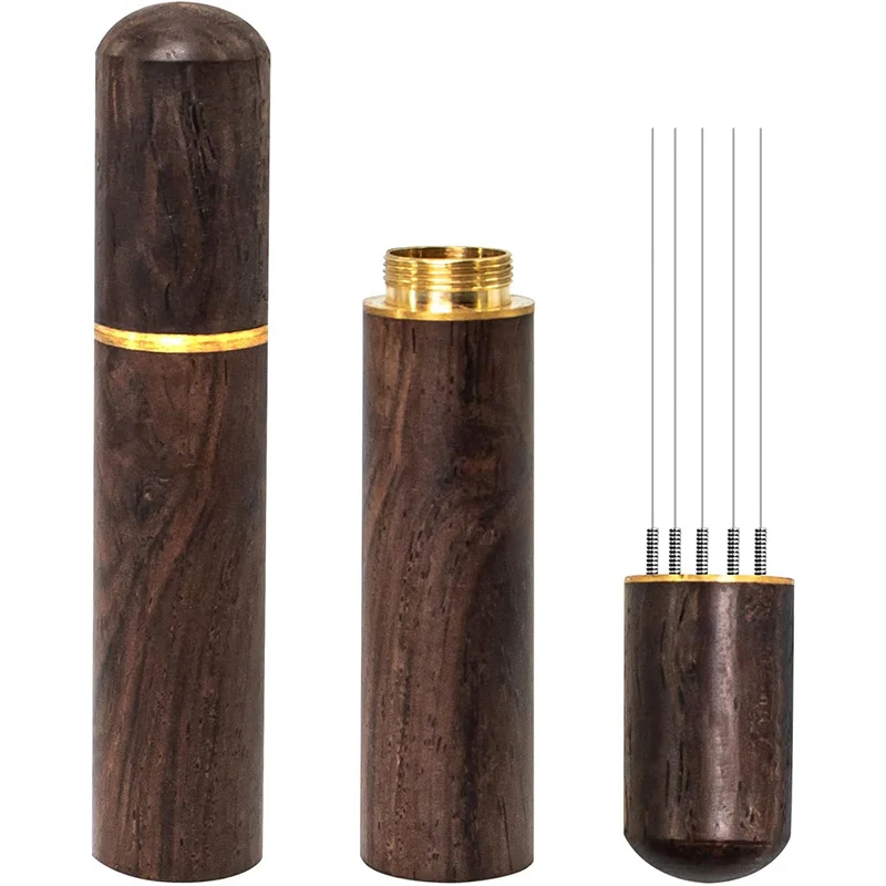 Espresso Distribution Tool Natural Wood Hand Tampers Stirring WDT Tool Coffee Stirrer Needles