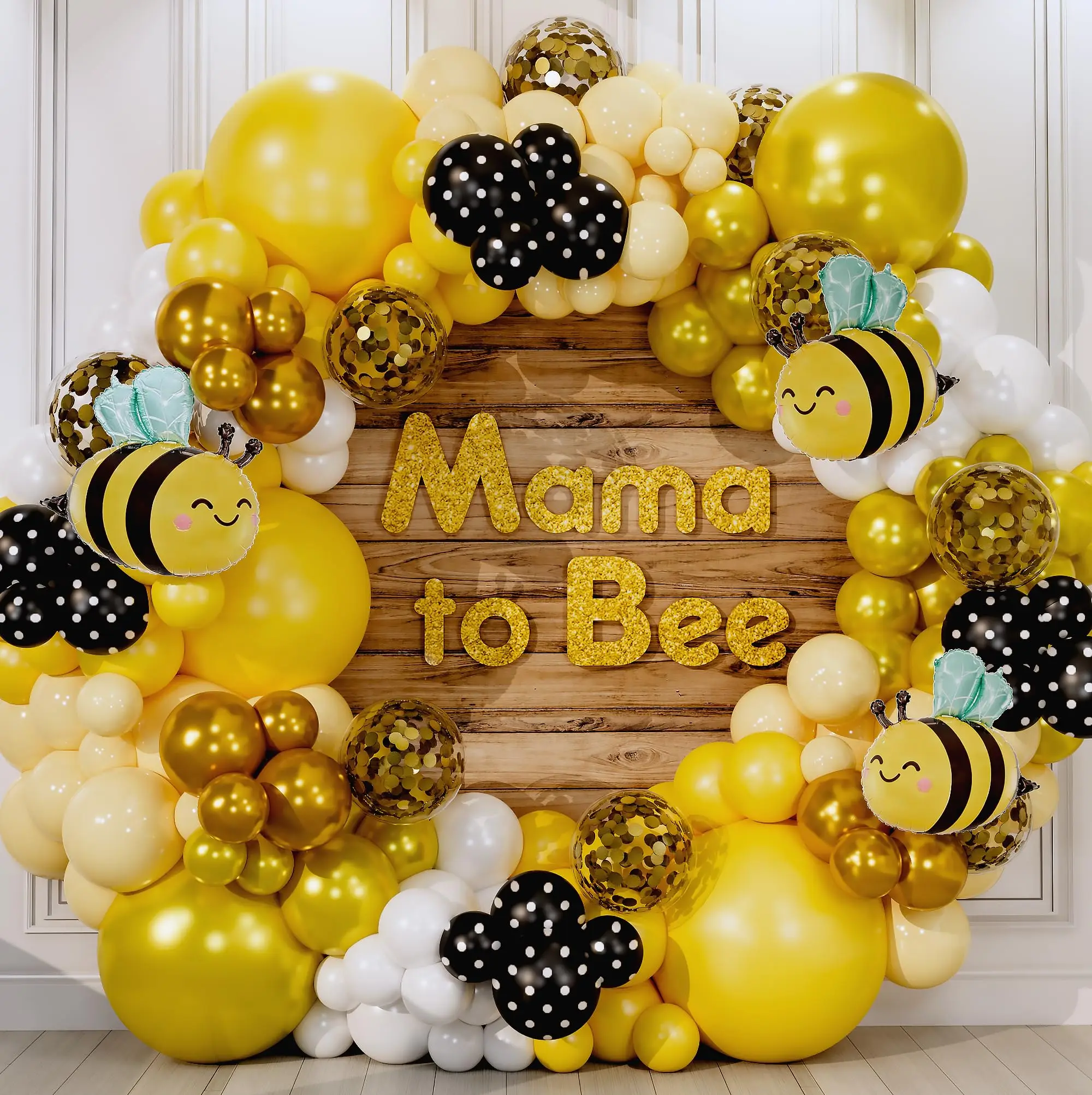 Bee Balloon Garland Kit Arch Bumble Bee Balloons For What Will It Bee Gender Reveal Party Supplies Baby Shower Decorations
