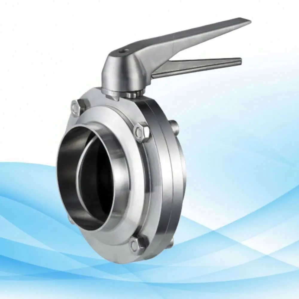 Food-Grade 304 Stainless Steel Sanitary Flanged Butterfly Valve From Expert Manufacturer
