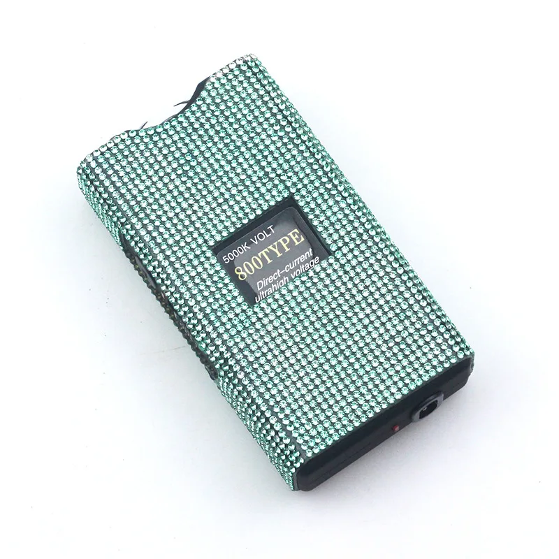 FF988 Women Self-defense Stun Gun USB Rechargeable Outdoor Portable Flashlight Powerful Diamond Stun Gun