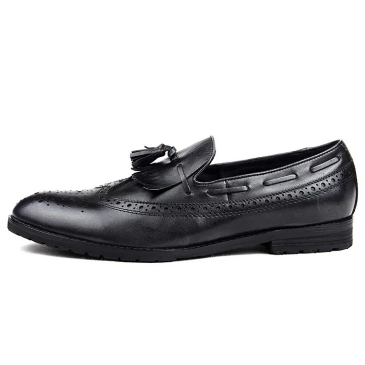 Soft Comfortable Genuine Leather Men Shoes Dress Loafer Shoe Soles