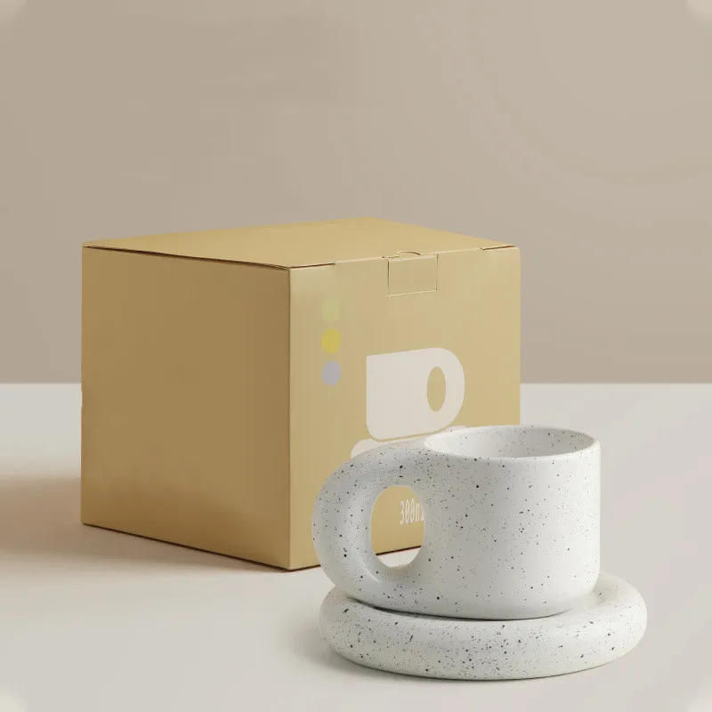 Wholesale Custom Logo Ceramic Porcelain Reuseable Nordic Style Decorativo Teacher Day Coffee Cups And Tea Mugs Gift Set