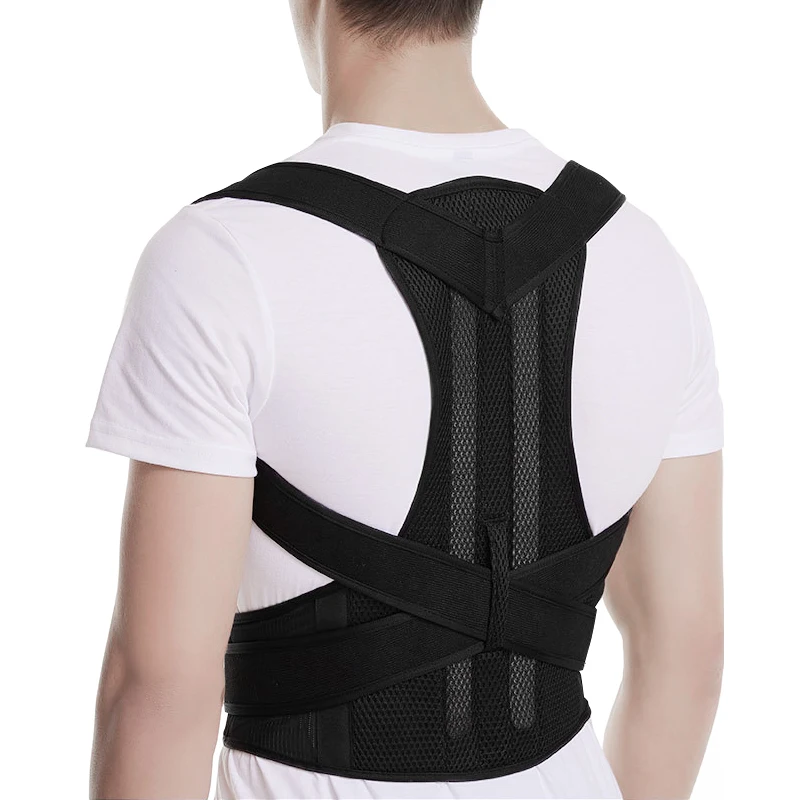 back support belt straightener brace posture adjustable back shoulder smart posture corrector de espalda postura belt
