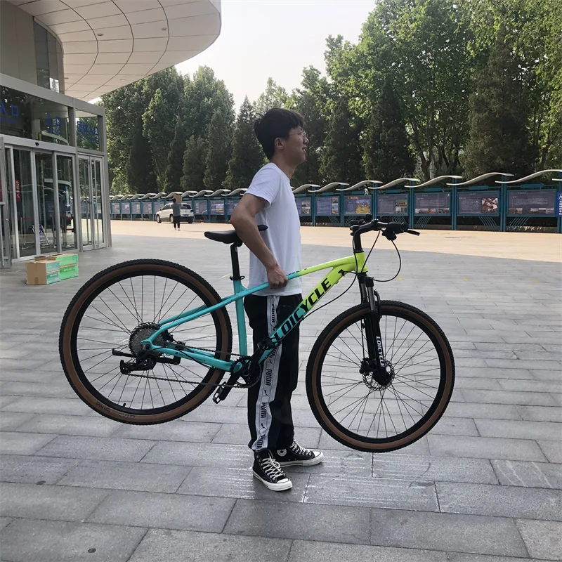 Popular 21 Speed 26 inch Aluminum Alloy Frame Bicycle with Suspension Double Disc Brakes lightweight mountainbike 29 inch mtb