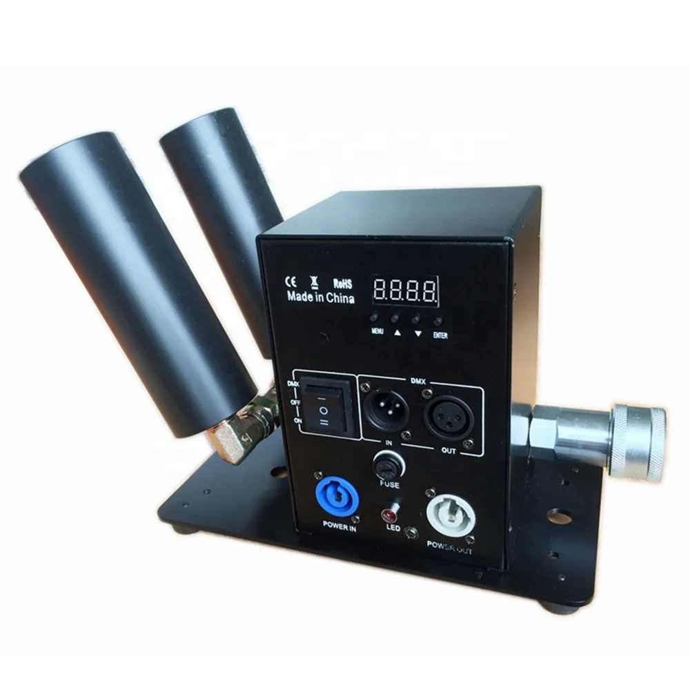 YISEN двухцилиндровая цифровая CO2 струйная машина для вечеринки DJ свадьбы мероприятия дымовая