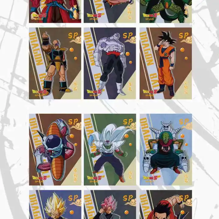 Wholesale Japanese Anime Dragon Balls Collectible Cards Booster Box Super Saiyan Son Goku Ccg Game Trading Card Kids Toy Gift