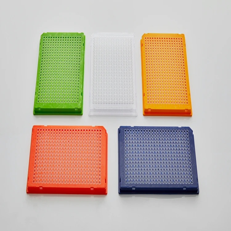 40ul ПЦР пластина 384-хорошая полная юбка прозрачная трубка красочная рамка Одиночная фаска