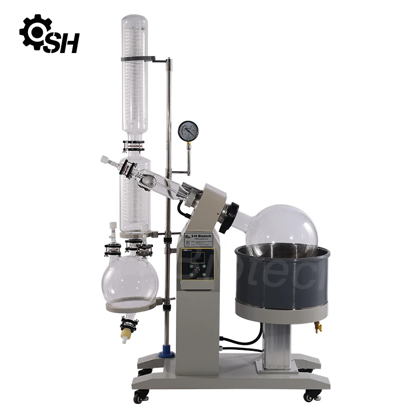 20L Vacuum rotary evaporator wiped film evaporator oil distiller