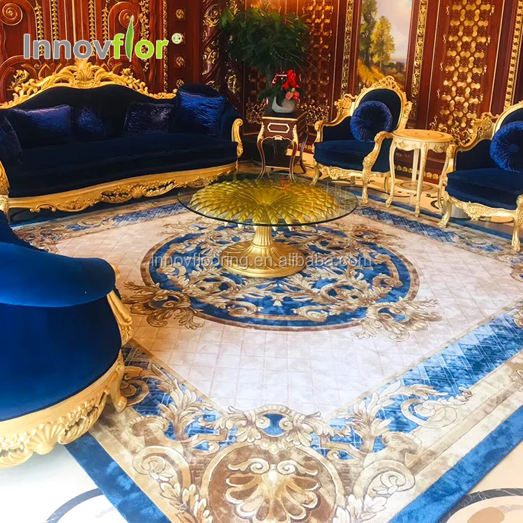 Ковер ручной работы для гостиничной комнаты из шерсти Роскошная новозеландская огнеупорная шерсть