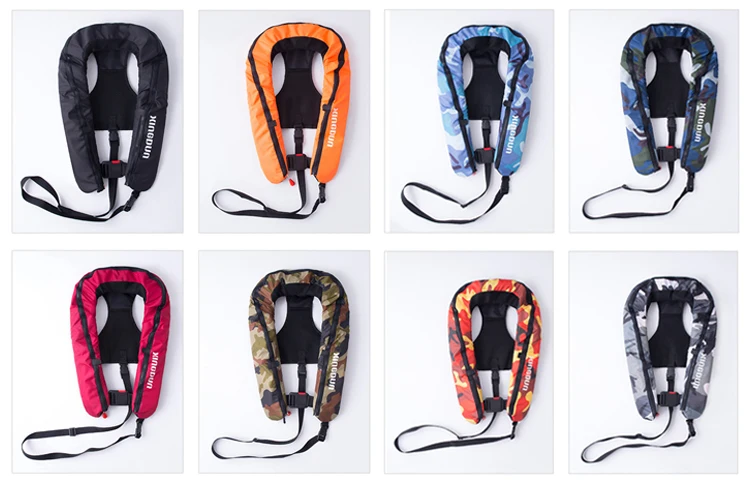 custom logo adults inflatable jacket life vest oem jet ski boat fishing life jacket CQIF-150N